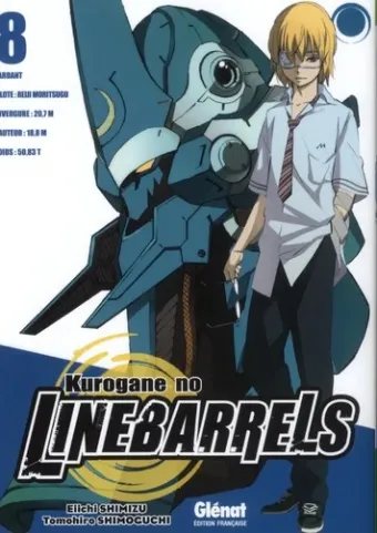 Couverture du manga Kurogane no Linebarrels Tome 8
