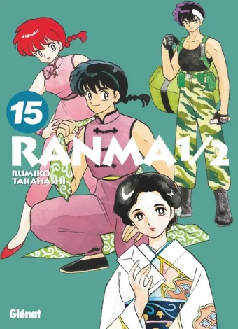 Couverture du manga Ranma 1/2 Tome 15, « La natte de Ranma »
