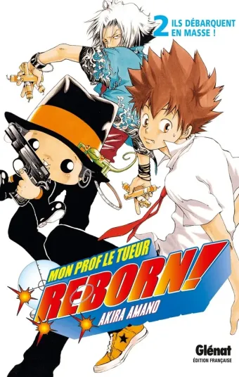 Couverture du manga Reborn ! Tome 2, « Ils débarquent en masse ! »