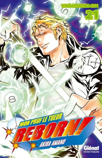 Couverture du manga Reborn ! Tome 21, « Voilà le sistema Cai ! »