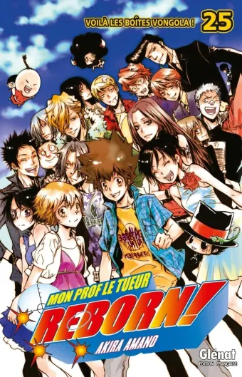 Couverture du manga Reborn ! Tome 25, « Voilà les boîtes Vongola ! »