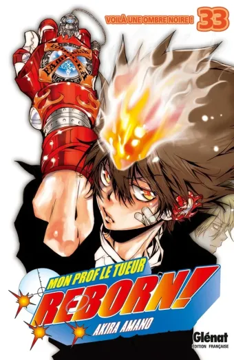 Couverture du manga Reborn ! Tome 33, « Voilà une ombre noire ! »