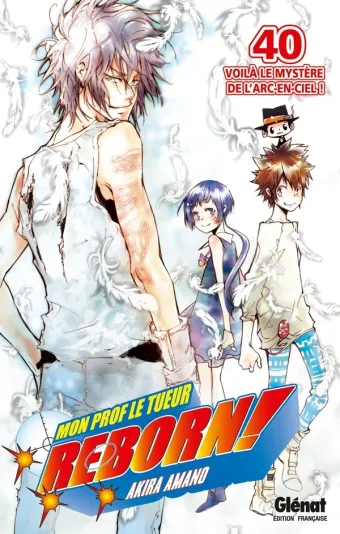 Couverture du manga Reborn ! Tome 40, « Voilà le mystère de l'arc-en-ciel ! »