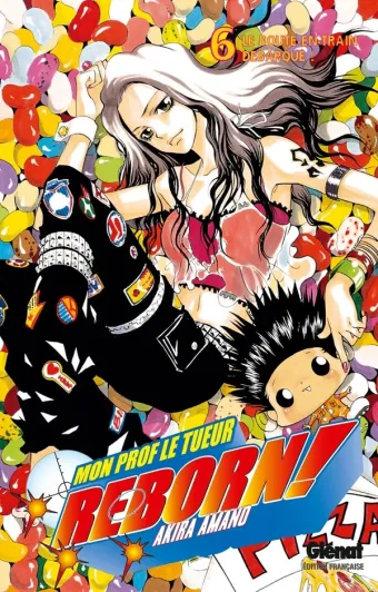 Couverture du manga Reborn ! Tome 6, « Le boute-en-train débarque »