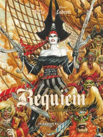 Couverture du manga Requiem, chevalier vampire Tome 5, « Dragon blitz »