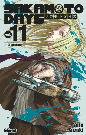 Couverture du manga Sakamoto days Tome 11, « La brochette »