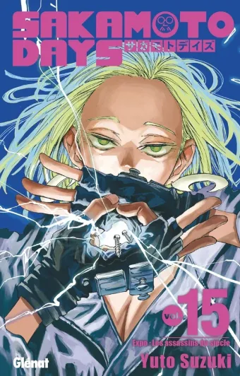Couverture du manga Sakamoto days Tome 15, « Expo, les assassins du siècle »