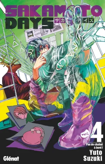 Couverture du manga Sakamoto days Tome 4, « Pas de chahut à bord ! »