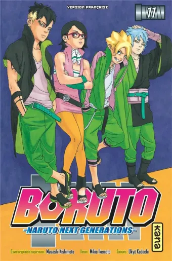 Couverture du manga Boruto Tome 11, « La nouvelle équipe n° 7 »