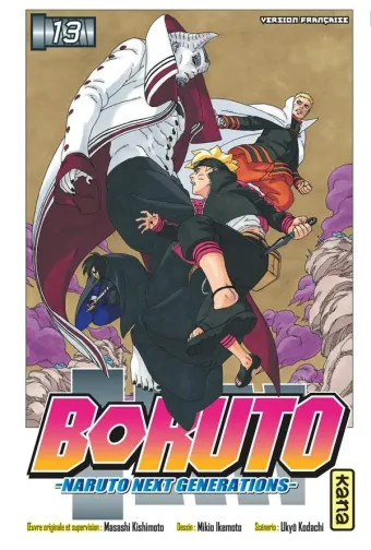 Couverture du manga Boruto Tome 13, « Le sacrifice »