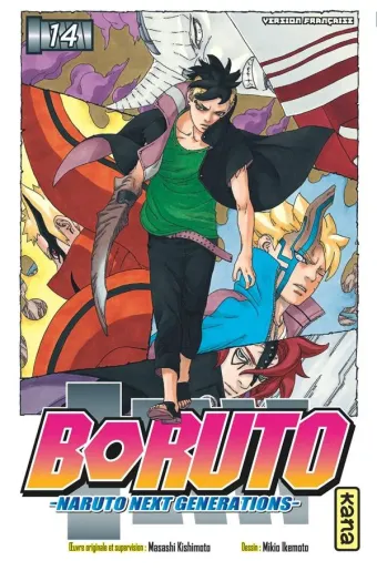 Couverture du manga Boruto Tome 14, « L'héritage »