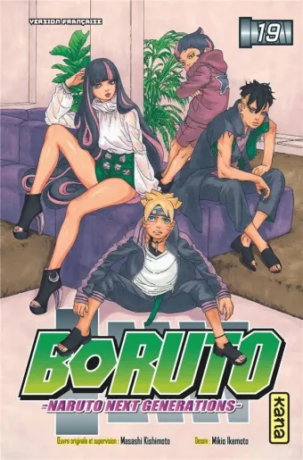 Couverture du manga Boruto Tome 19, « Le domaine de Dieu »
