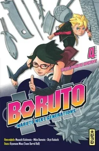 Couverture du manga Boruto Tome 4, « La valeur de l'atout !! »