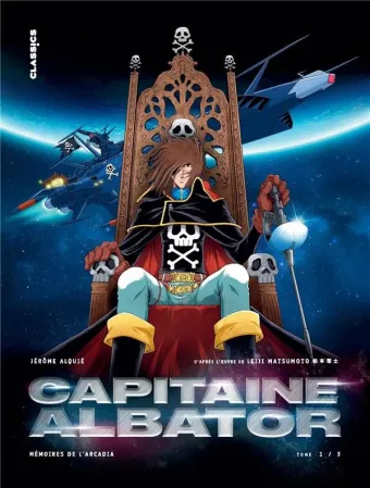 Couverture du manga Capitaine Albator Tome 1, « Les doigts glacés de l'oubli »