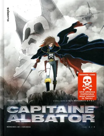 Couverture du manga Capitaine Albator Tome 3, « Des coeurs brûlants d'amour »