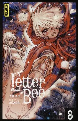 Couverture du manga Letter Bee Tome 8, « Une lumière dans les ténèbres »