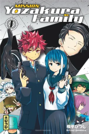 Couverture du manga Mission Yozakura family Tome 1, « L'anneau des cerisiers »