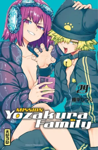 Couverture du manga Mission Yozakura family Tome 24, « Les Yozakura repassent à l'attaque »