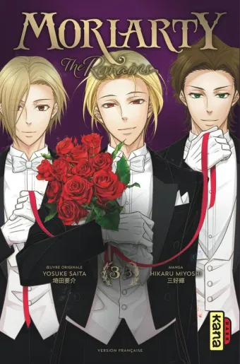 Couverture du manga Moriarty – the remains Tome 3