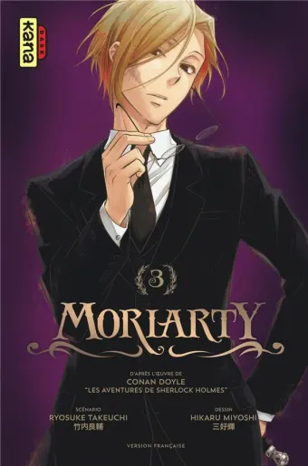 Couverture du manga Moriarty Tome 3