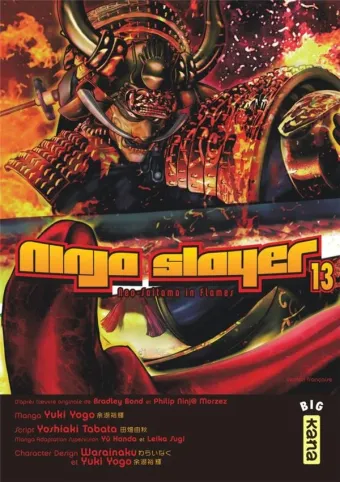 Couverture du manga Ninja slayer Tome 13, « Neo-Saitama in flames »