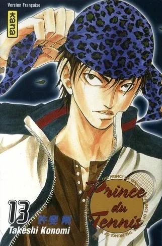 Couverture du manga Prince du tennis Tome 13, « L'obstiné et le courageux »
