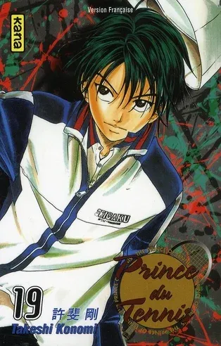 Couverture du manga Prince du tennis Tome 19, « Tezuka part en voyage »