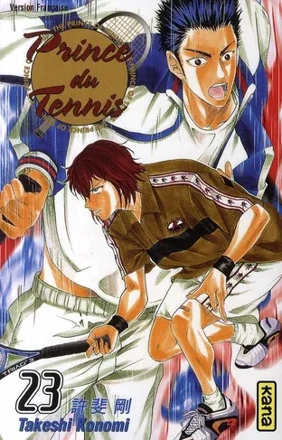 Couverture du manga Prince du tennis Tome 23, « La loi de Rikkai »