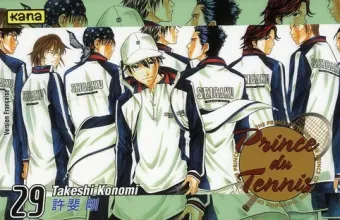 Couverture du manga Prince du tennis Tome 29, « Que le championnat commence !! »