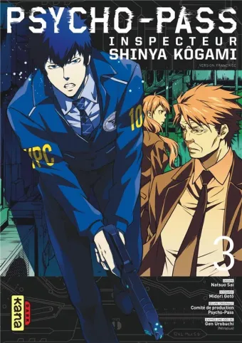Couverture du manga Psycho-pass – inspecteur Shinya Kôgami Tome 3