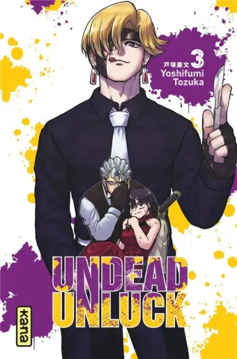 Couverture du manga Undead unluck Tome 3