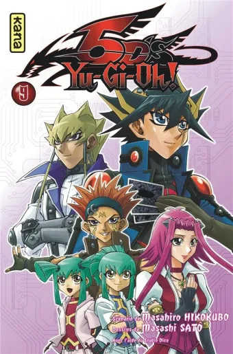 Couverture du manga Yu-Gi-Oh ! 5D’s Tome 9, « Le riding, duelist éternel !! »