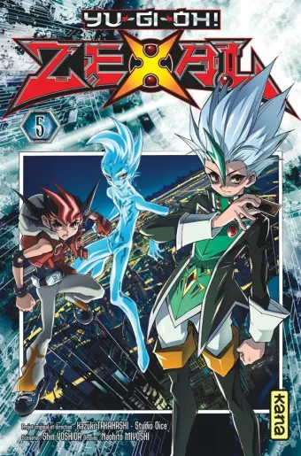 Couverture du manga Yu-Gi-Oh ! Zexal Tome 5, « Le monde du tablier !! »