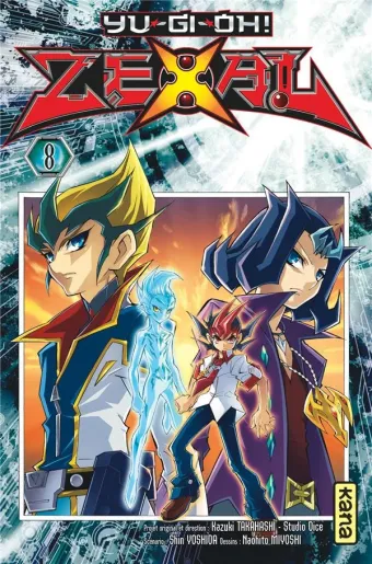 Couverture du manga Yu-Gi-Oh ! Zexal Tome 8, « Les liens tissés !! »