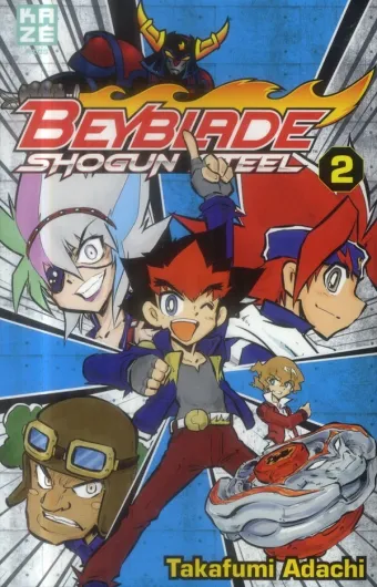 Couverture du manga Beyblade shogun steel Tome 2