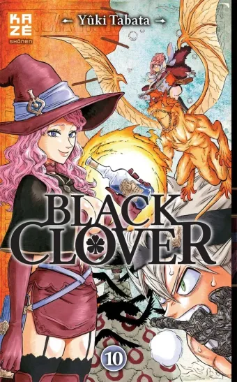 Couverture du manga Black clover Tome 10, « Dans le feu de l'action »