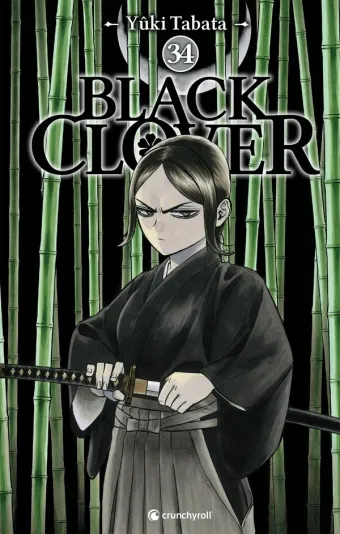 Couverture du manga Black clover Tome 34, « Contempler la nuit »
