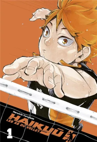 Couverture du manga Haikyū !! Tome 1, « Le renouveau du club de volley du lycée Karasuno »