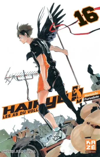 Couverture du manga Haikyū !! Tome 16, « Gonflé à bloc »