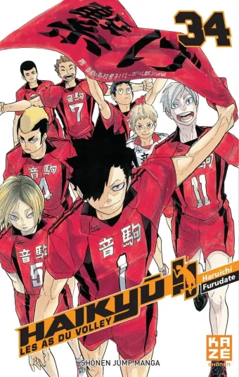 Couverture du manga Haikyū !! Tome 34, « Les griffes du chat »