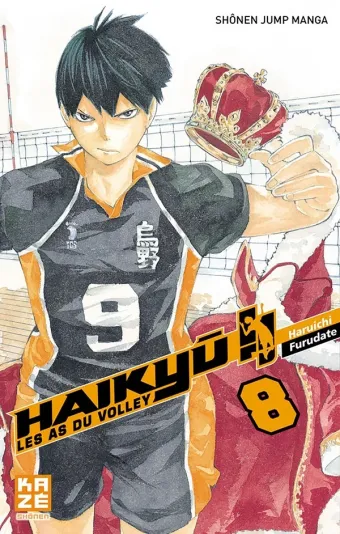 Couverture du manga Haikyū !! Tome 8, « La fin du roi solitaire !! »