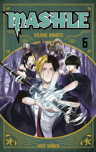 Couverture du manga Mashle Tome 6, « Finn Ames et l'importance de l'amitié »