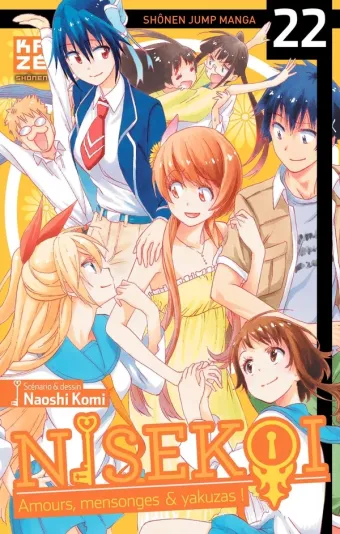 Couverture du manga Nisekoi Tome 22, « En plein milieu »