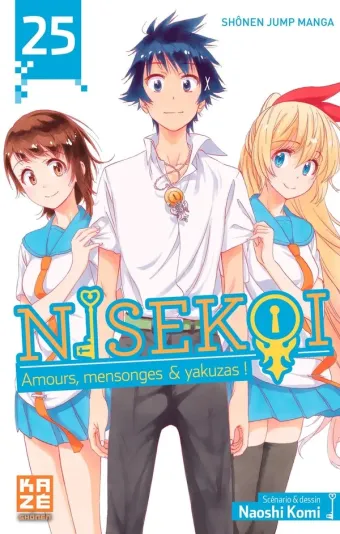 Couverture du manga Nisekoi Tome 25, « Amours, mensonges & yakuzas ! »