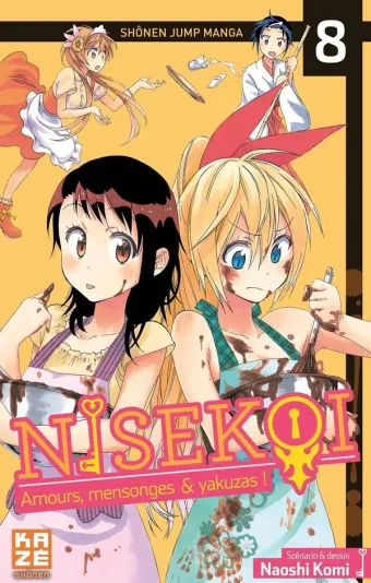Couverture du manga Nisekoi Tome 8, « De justesse »
