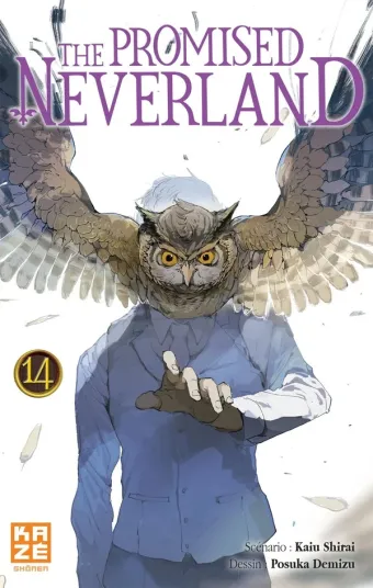 Couverture du manga The promised Neverland Tome 14, « Retrouvailles inattendues »