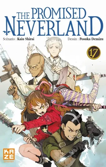 Couverture du manga The promised Neverland Tome 17, « La bataille de la capitale »