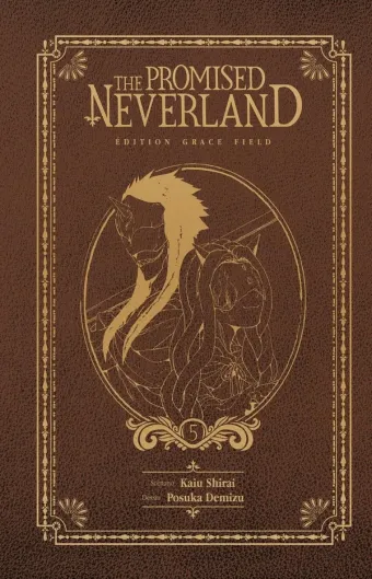 Couverture du manga The promised Neverland Tome 5, « L'évasion »