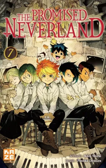 Couverture du manga The promised Neverland Tome 7, « Décision »