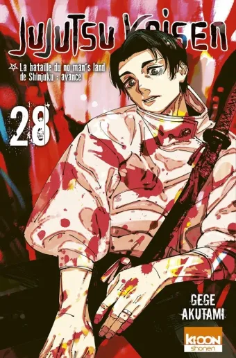 Couverture du manga Jujutsu kaisen Tome 28, « La bataille du no man's land de Shinjuku »